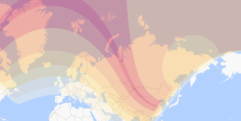 Click for interactive map of the August 1, 2008 Eclipse Eclipse Path For August 1, 2008 Eclipse