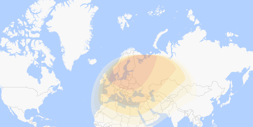 Click for interactive map of the January 4, 2011 Eclipse Eclipse Path For January 4, 2011 Eclipse
