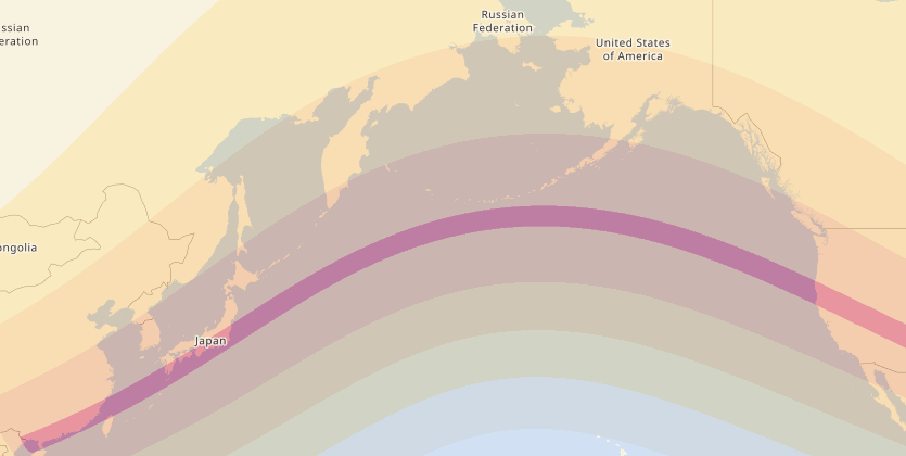 Click for interactive map of the May 20, 2012 Eclipse Eclipse Path For May 20, 2012 Eclipse