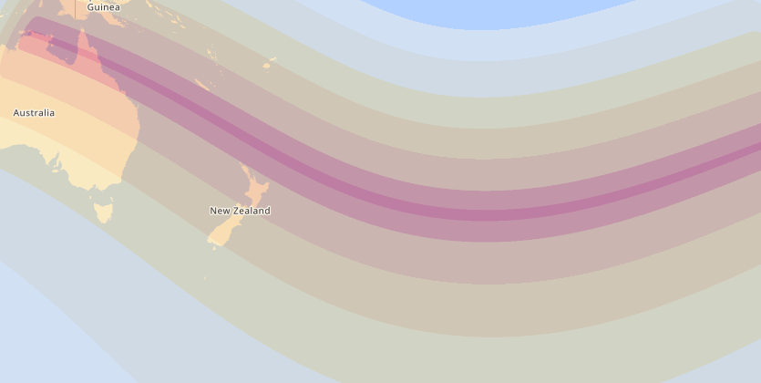 Click for interactive map of the November 13, 2012 Eclipse Eclipse Path For November 13, 2012 Eclipse