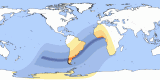 Map of the 20270206 Annular Solar Eclipse