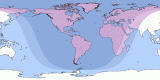 Map of the 20280112 Partial Lunar Eclipse