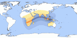 Map of the 20310521 Annular Solar Eclipse