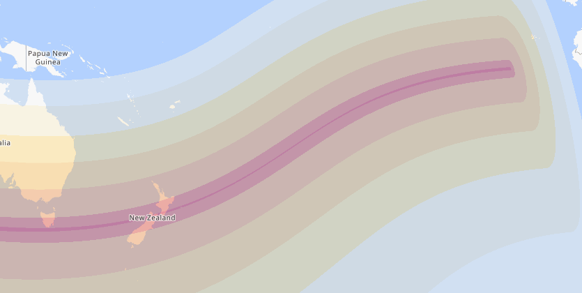Click for interactive map of the March 9, 2035 Eclipse Eclipse Path For March 9, 2035 Eclipse
