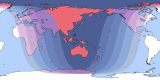 Map of Feb 14, 2120 eclipse viewability