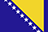 Flag for Bosnia and Herzegovina