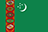 Flagg for Turkmenistan