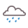 Rain. Partly cloudy.