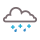 Light mixture of precip.