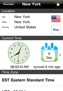 Screenshot showing City Info