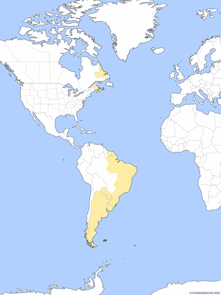 Time zone map of FKST
