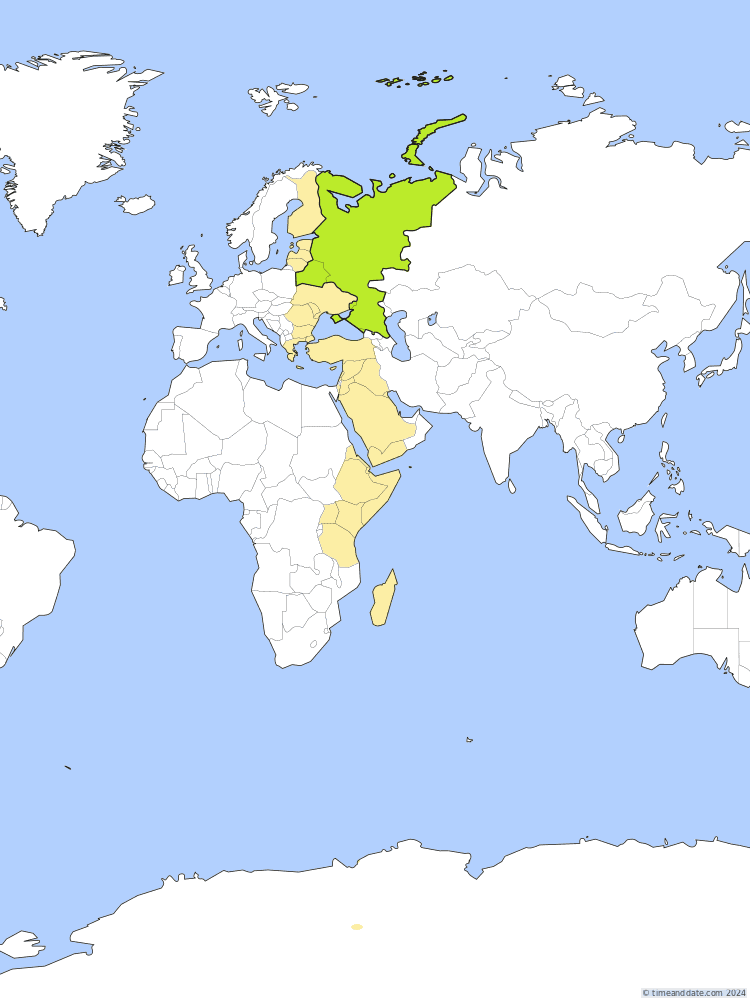 Tidssone kart av MSK