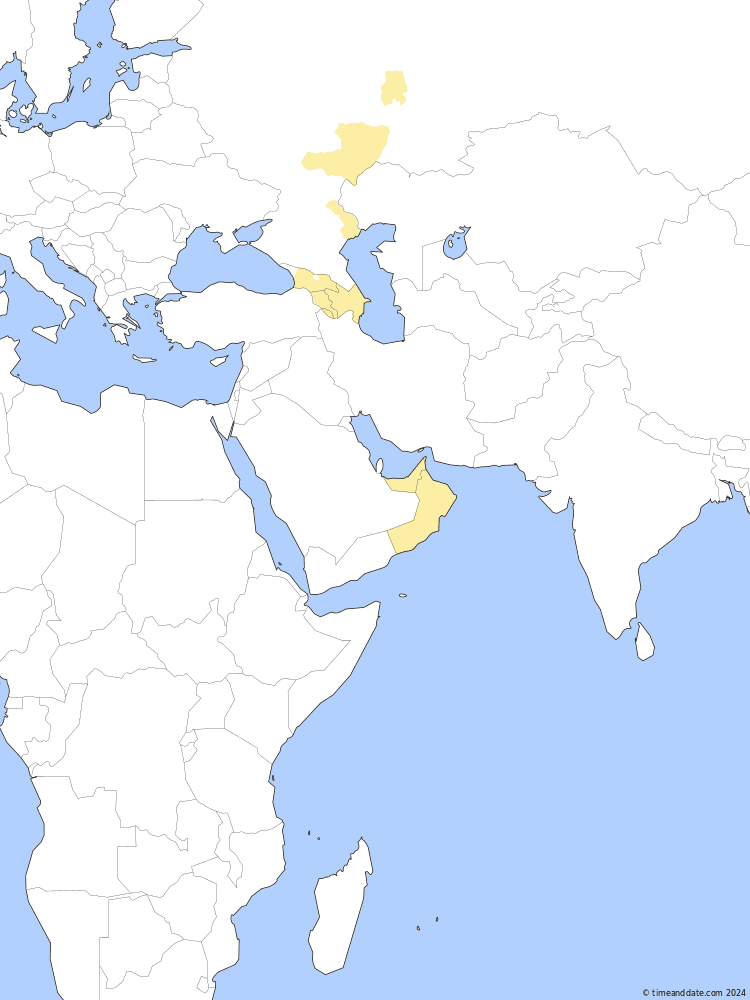 Tidssone kart av SCT