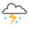 Strong thunderstorms. Fog.