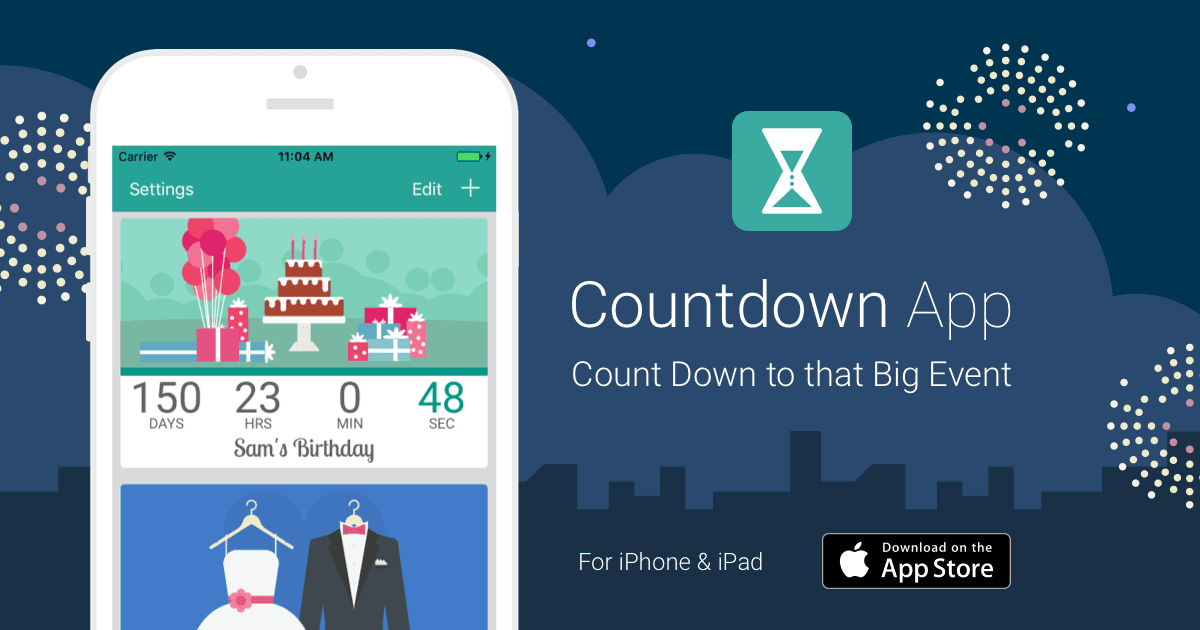 Countdown iOS App für iPhone & iPad