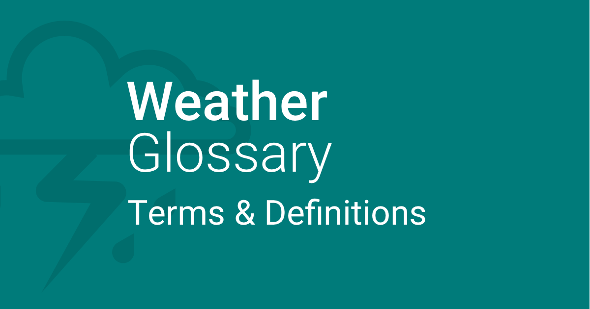 The glossary of surf forecasting terms