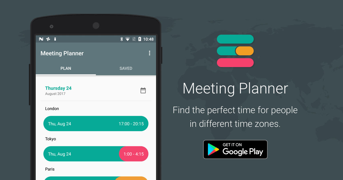 Meeting Planner App by timeanddate.com - for Android