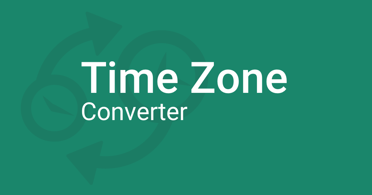timezone conversion calculator