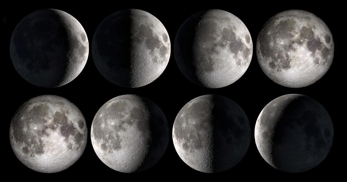 Moon phases and Moonrise times 2024