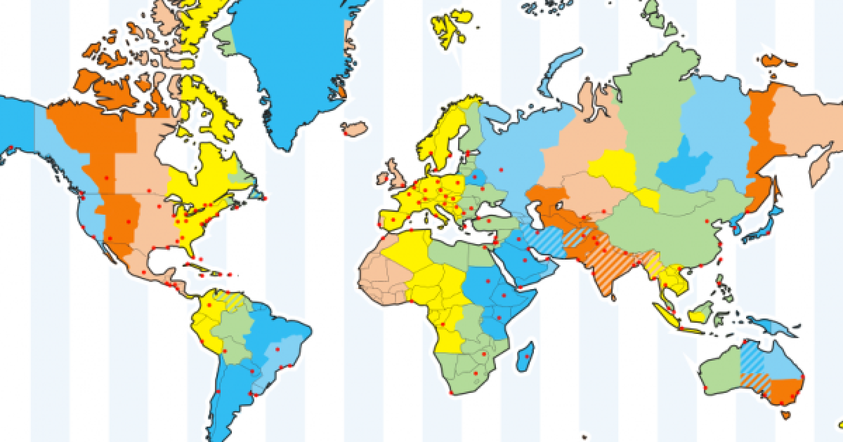 time zone interactive map