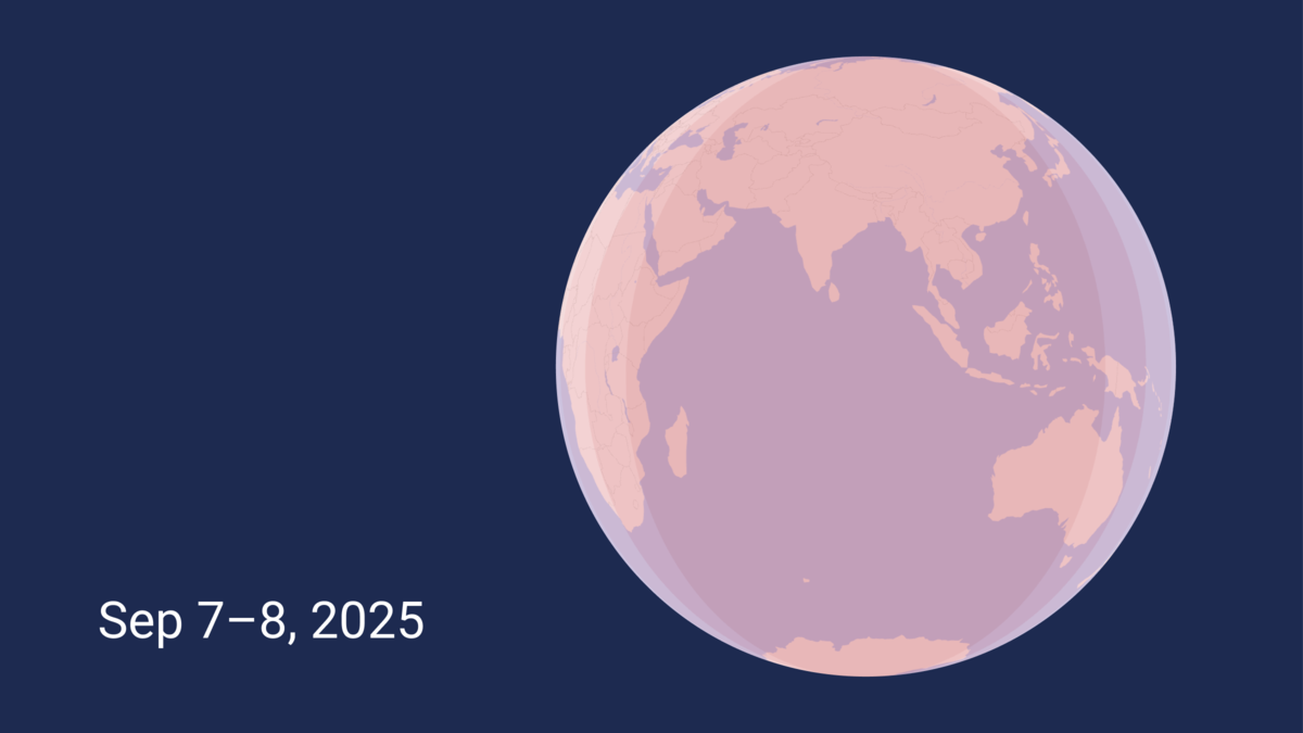 Partial Lunar Eclipse on Sep 18, 2024 Map & Times