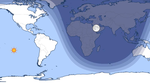 World map showing day, night, and twilight at 19:56 UTC on December 6.