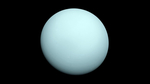 A close-up of Uranus, taken by the Voyager 2 spacecraft in January 1986.
