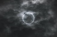 An annular solar eclipse seen from Japan in 2012.