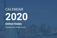 Calendar 2020