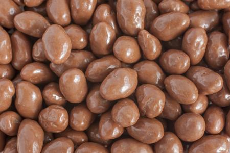 Milk chocolate covered raisins.
