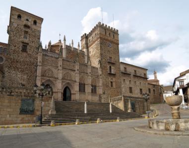 The Royal Monastery of Santa Maria de Guadalupe (Real Monasterio de Nuestra Señora de Guadalupe) at Guadalupe in Extremadura, Spain