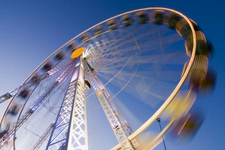 Ferris wheel on a fun fair.