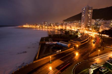 Sea Point at night, Cape Town, South Africa