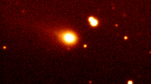 Early image of comet 3I/ATLAS with the first detection of its tail. Taken by Thomas Puzia’s team at Pontificia Universidad Católica de Chile on August 23, 2025, using ESO's Very Large Telescope (VLT).