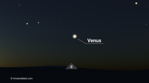 See Venus Shine Brightly in the Morning Sky