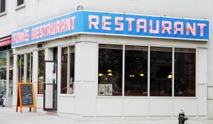 The fictional Cafe in Seinfeld.