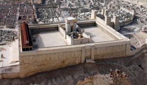 Model of second temple of Jerusalem.