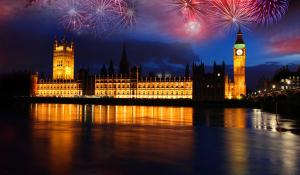 London is famous for its New Year's Day firework display.