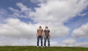 Look up and ponder over the vastness of the sky and space.