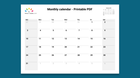 Year 2025 Calendar – Mongolia