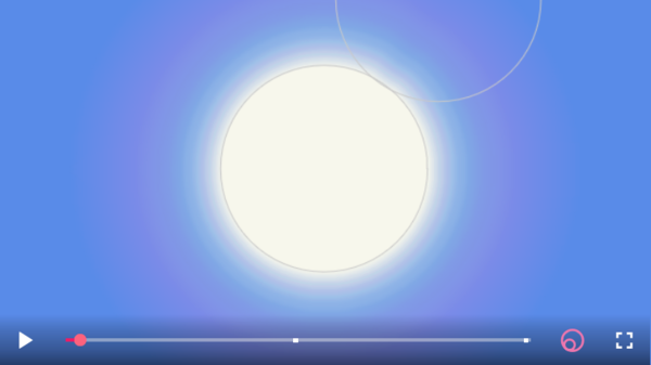 First contact at the June 2020 annular solar eclipse, as seen from Sirsa, Haryana, India—screenshot from animation.