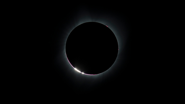 Baily’s Beads seen from Madras, Oregon during the total solar eclipse of August 2017.