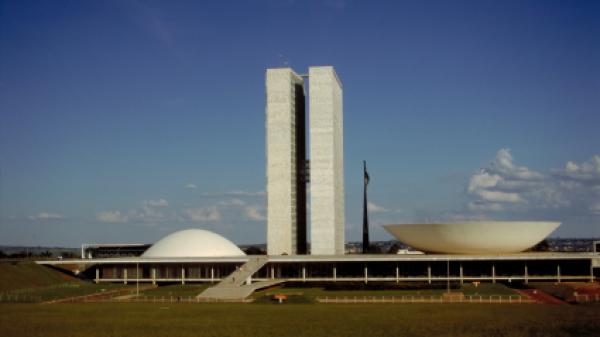 National Congress of Brazil building in Brasilia.