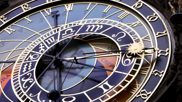 Astronomical clock in Prague, the Czech Republic.