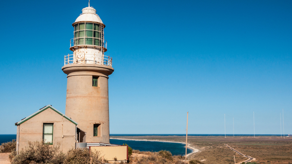 Vlaming Head Lighthouse in Exmouth, Western Australia