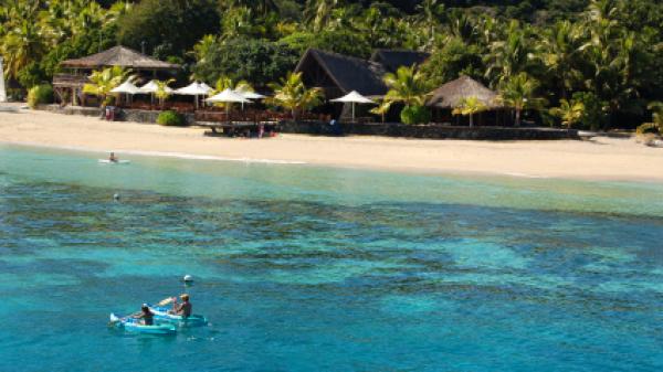 A view of Castaway Island in Fiji.