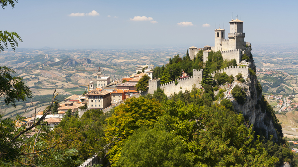 Mountain fortress in San Marino