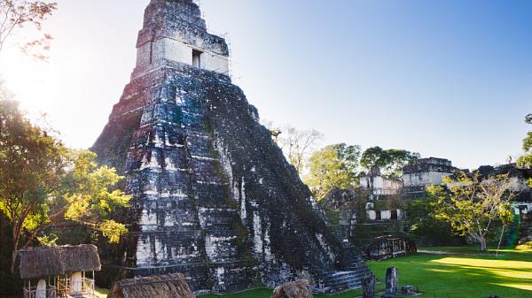 Mayan Temple Ruins in Tikal Guatemala