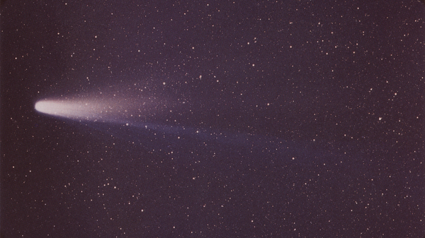 Halley’s Comet, photographed on March 8, 1986, from Easter Island.