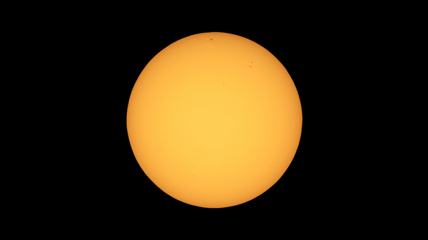 Telescope view of the Sun from Earth.
